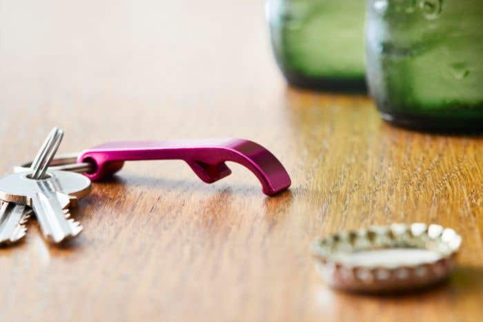 Apribottiglia-portachiavi, in alluminio Jalen