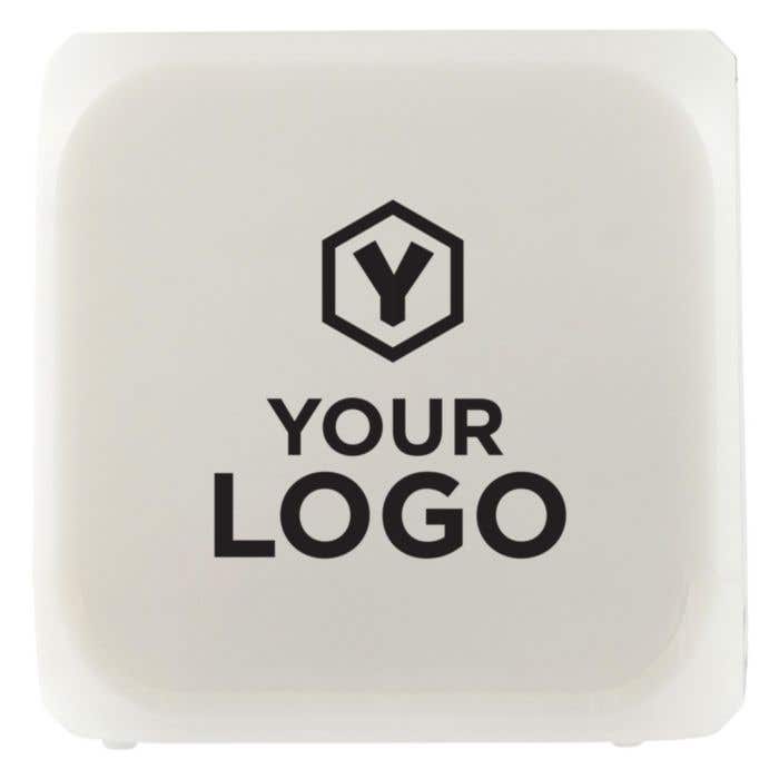 Alarm clock Leona | Plastic | Color-changing | Cube
