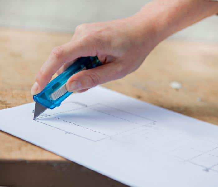 Cutter en plastique translucide Griffin