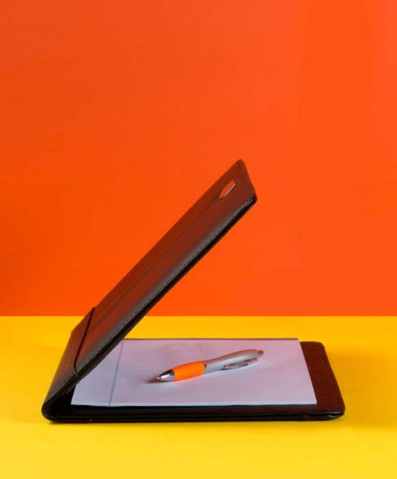 Bonded leather folder Frederick