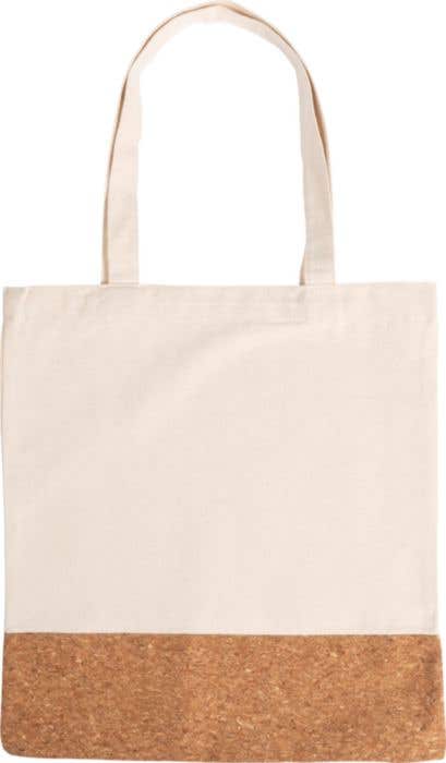 Shopping bag Dalia | Cotton | Cork detail