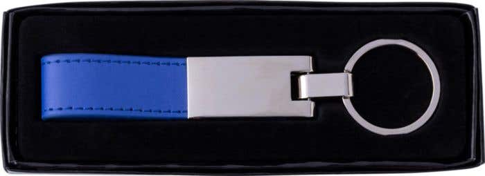 Portachiavi in acciaio con anello in PU Keon