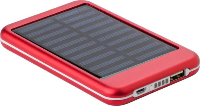 Aluminium solar power bank Drew