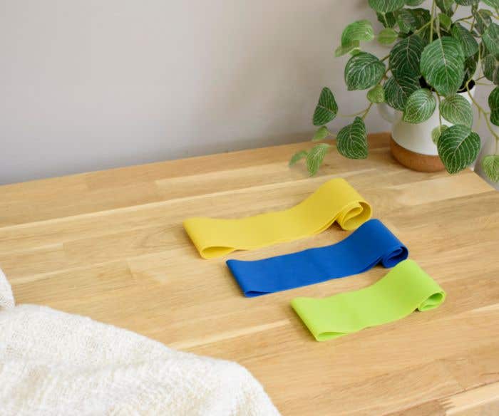 Conjunto de 3 bandas elásticas para desporto. Bettina