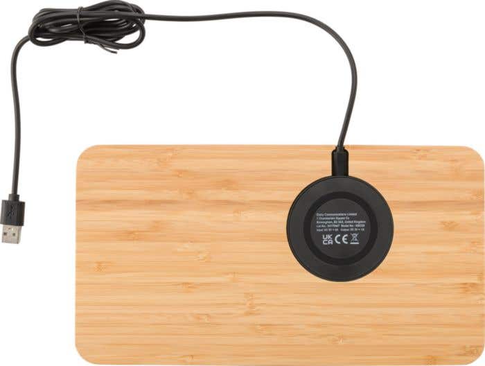 Wireless charger Faye | Bamboo | Desk organizer