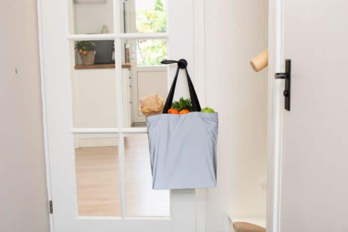 Shopping bag Jordyn | Polyester 100D | Reflective | Long handles