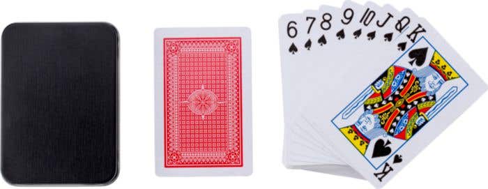 Playing card set Nathan | Metal tin