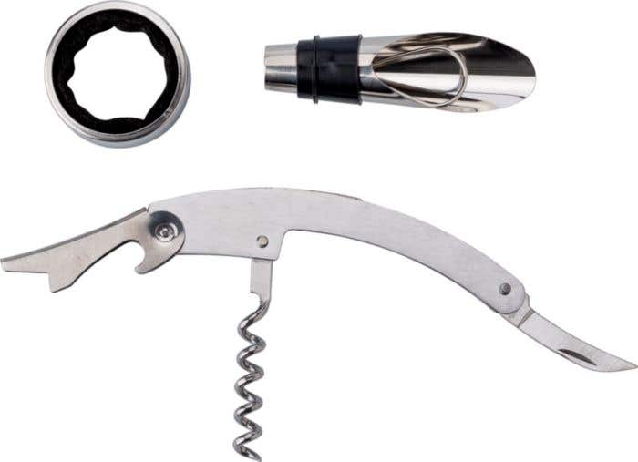 Set vino, 3 accessori, in ABS Kieran