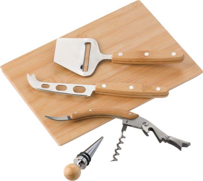 Set vino & formaggio in bambù Patrick