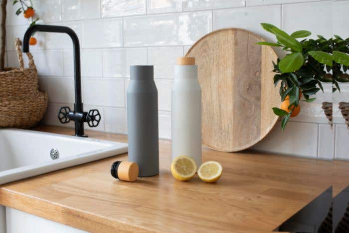 Stainless steel double walled bottle Christian