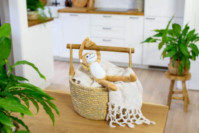 Peluche 'Singe' en polyester Sophie