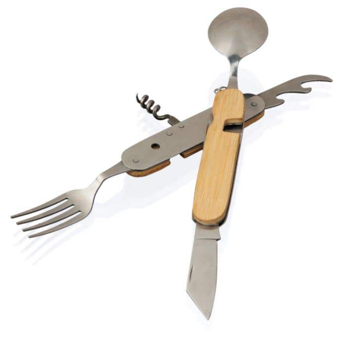 Bamboo multifunctional cutlery set Ainsley