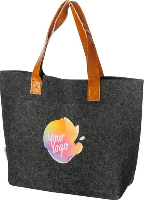 Boodschappentas Hunter | Gerecycled vilt | Lange hengsels