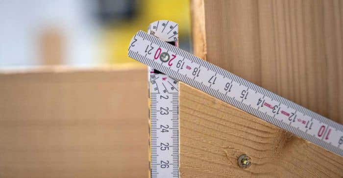 Wooden Stabila foldable ruler Jessica 400 Series