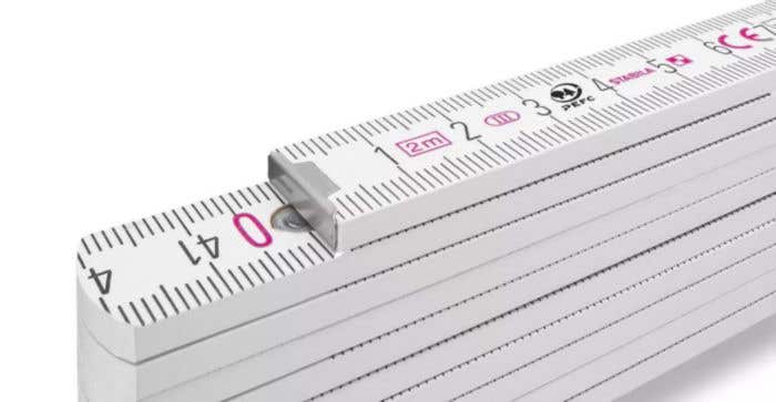 Wooden Stabila foldable ruler Jessica 400 Series