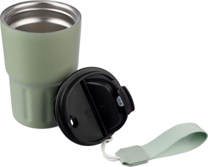 Stainless steel double walled mug Louisa