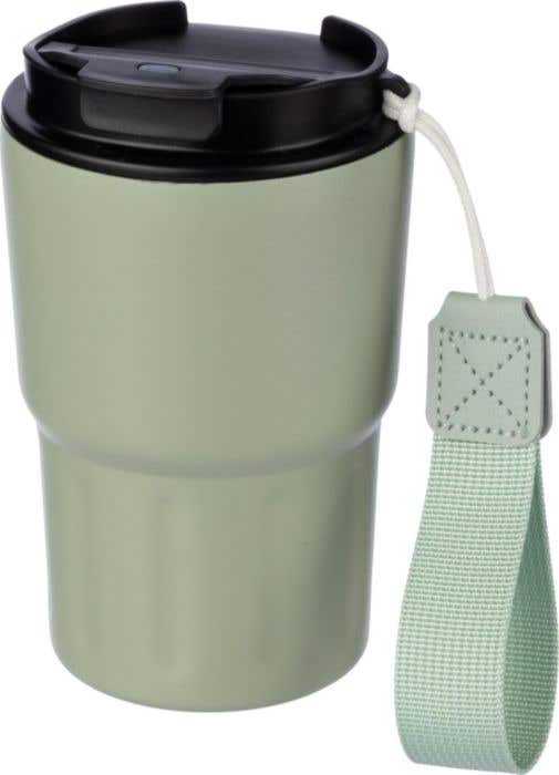 Stainless steel double walled mug Louisa