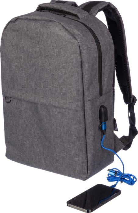 Laptoptas Henrik | Gerecycled | USB-poort