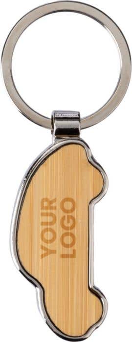 Key chain Angelika | Bamboo | Car shape