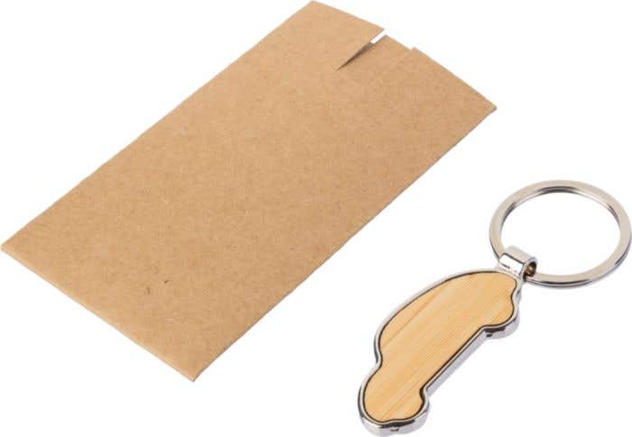Key chain Angelika | Bamboo | Car shape