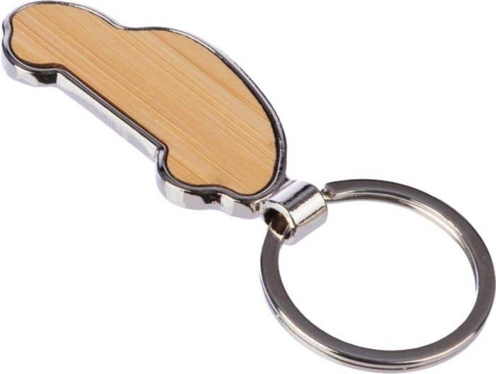 Key chain Angelika | Bamboo | Car shape