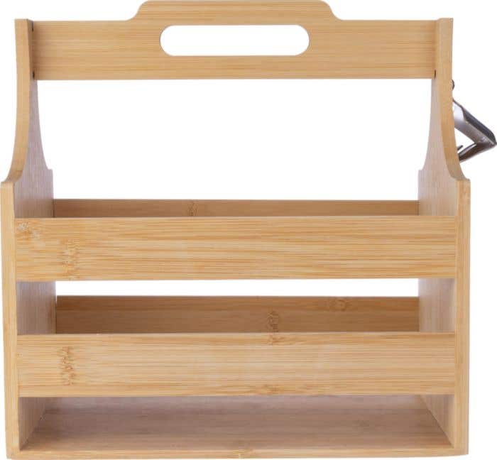 Suporte de garrafa de bambu Hans
