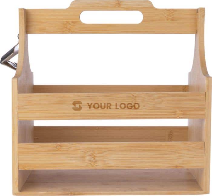 Suporte de garrafa de bambu Hans