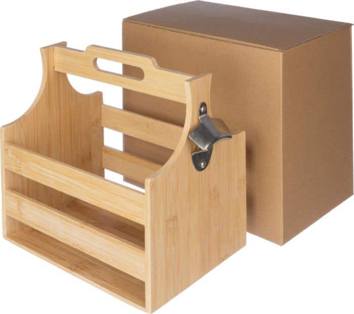 Suporte de garrafa de bambu Hans