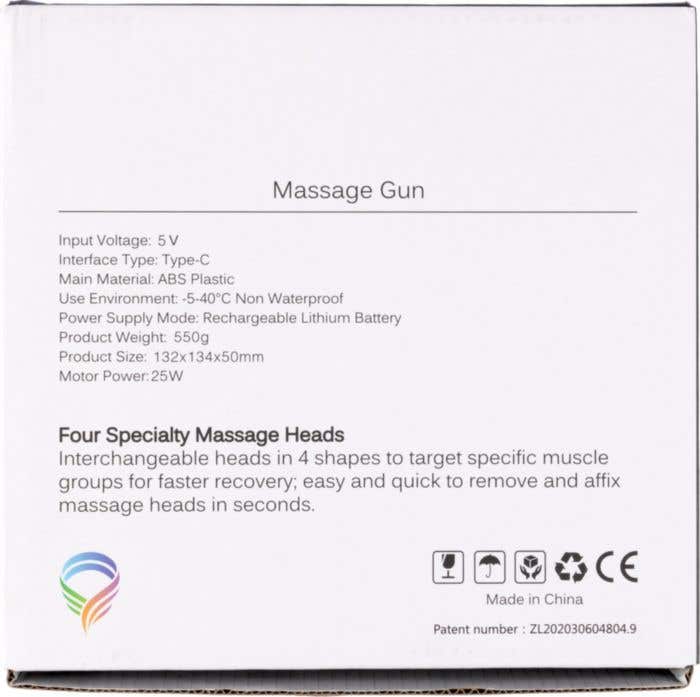 Massage gun Axel | Plastic | Rechargeable