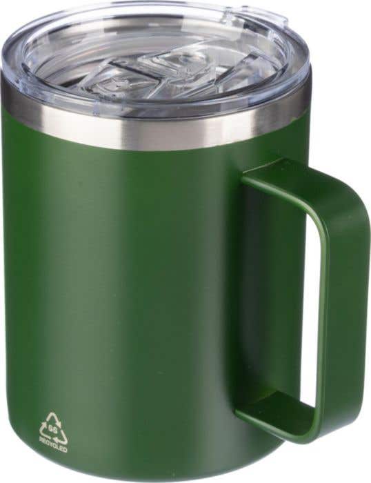 Gerecycled roestvrijstalen dubbelwandige to go mok (300 ml) Renate