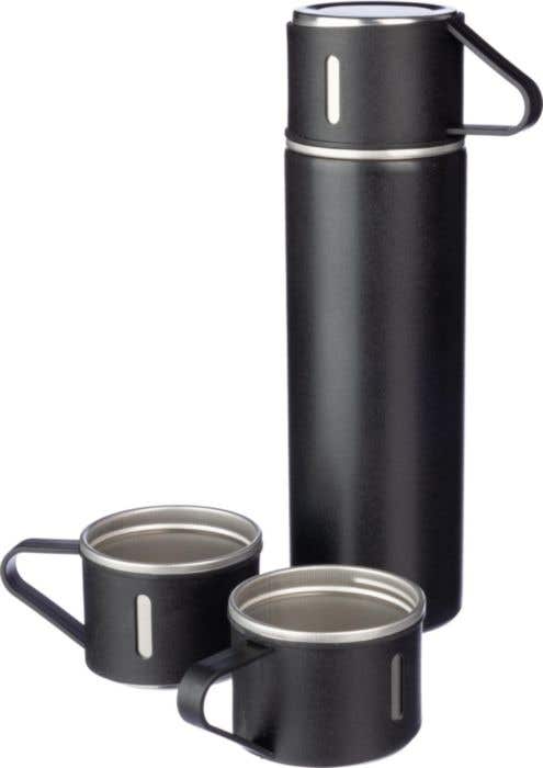 Thermos bottle set | Stainless steel | 420 ml + 2 cups