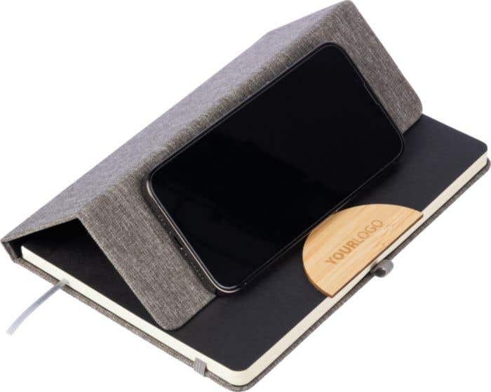 Notebook Ernst | Recycled | A5 | Phone holder