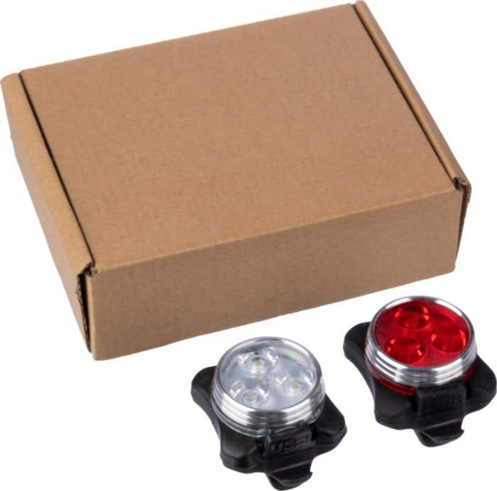 Bicycle light set Elisabeth | Plastic and silicone | Rechargeable | 4 modes