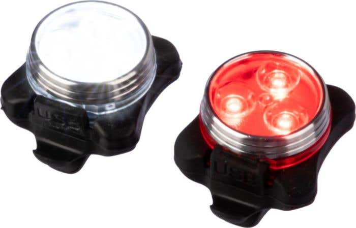 Bicycle light set Elisabeth | Plastic and silicone | Rechargeable | 4 modes