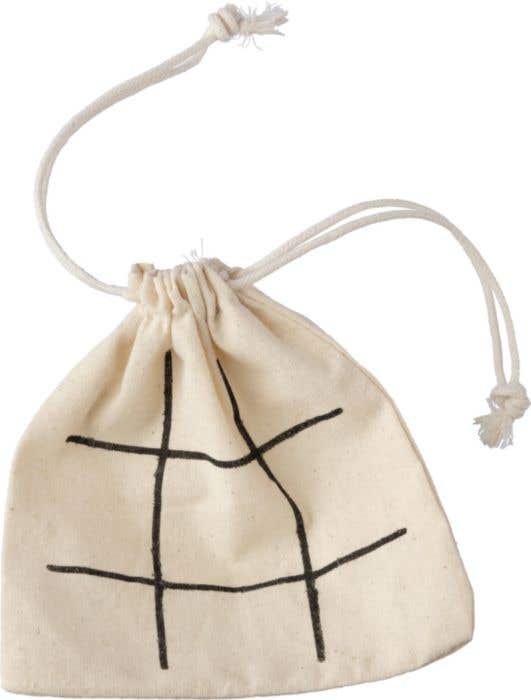 Tic Tac Toe | Wooden | Cotton pouch