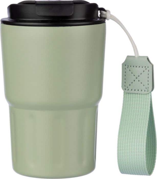 Stainless steel double walled mug Louisa