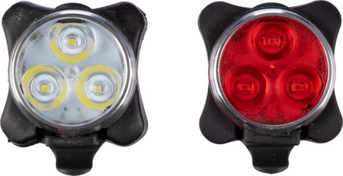 Bicycle light set Elisabeth | Plastic and silicone | Rechargeable | 4 modes