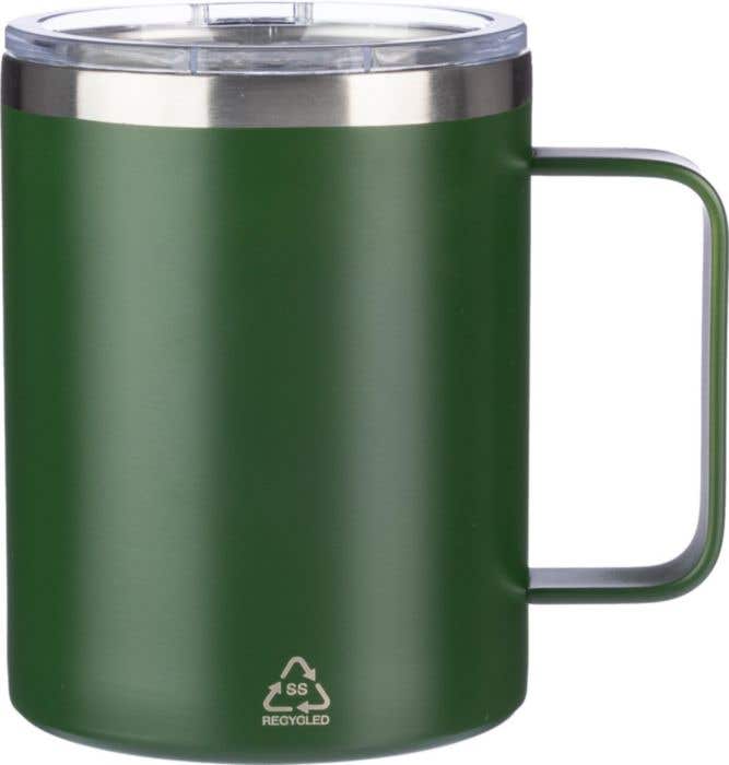 Gerecycled roestvrijstalen dubbelwandige to go mok (300 ml) Renate
