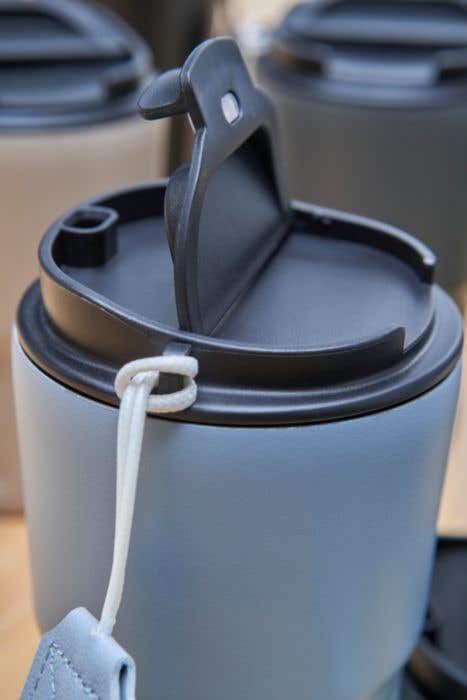 Stainless steel double walled mug Louisa