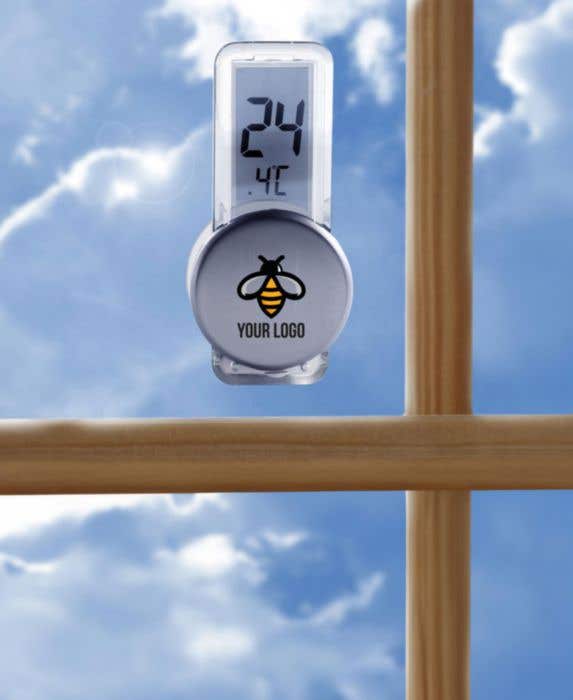 Thermometer Roxanne | Plastic | Suction cup | Silver