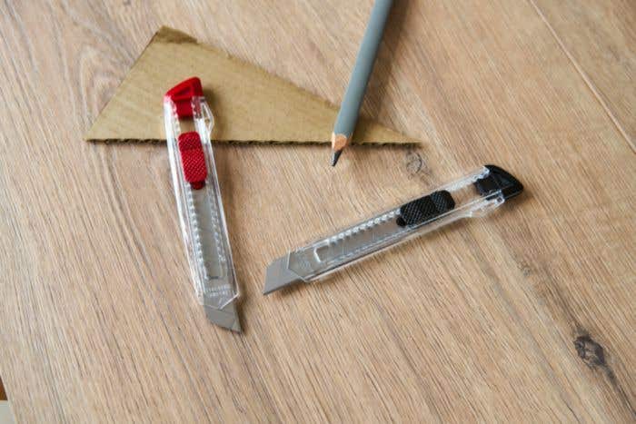 X-acto de plástico transparente Khia