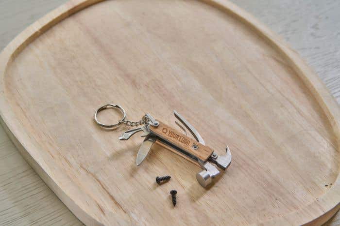 Key chain Heinrich | Bamboo | Multitool