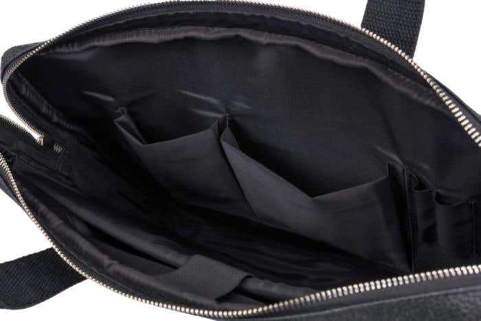 Borsa per laptop in pelle di pomodoro Lillian