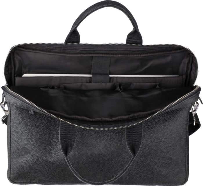 Borsa per laptop in pelle di pomodoro Lillian