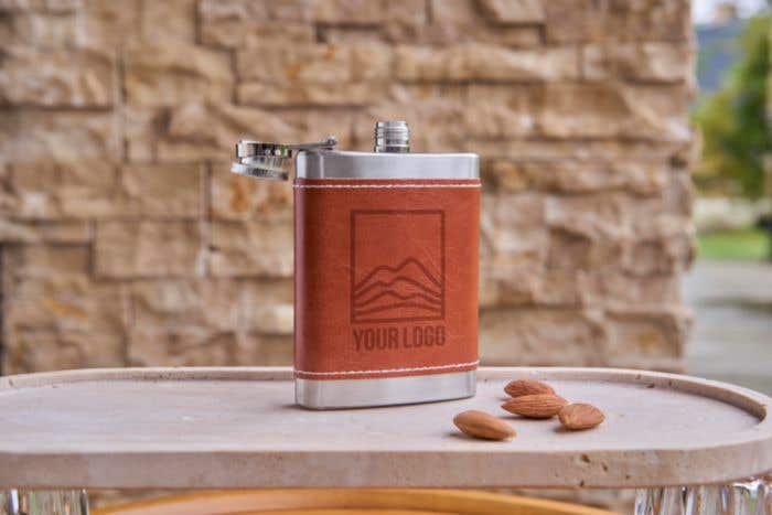 Flachmann aus Edelstahl Cedric