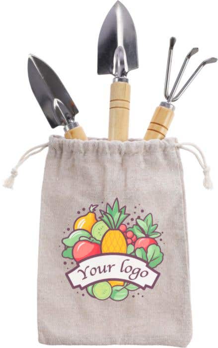 Conjunto de ferramentas de jardim em madeira Jeanette