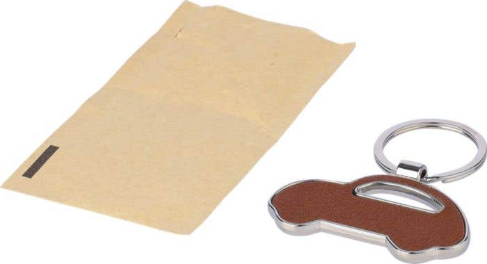 Recycled leather keychain Joan