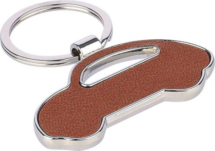 Recycled leather keychain Joan