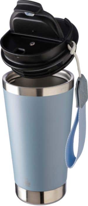 Recycled stainless steel double-walled drinking mug 500 ml Kayla
