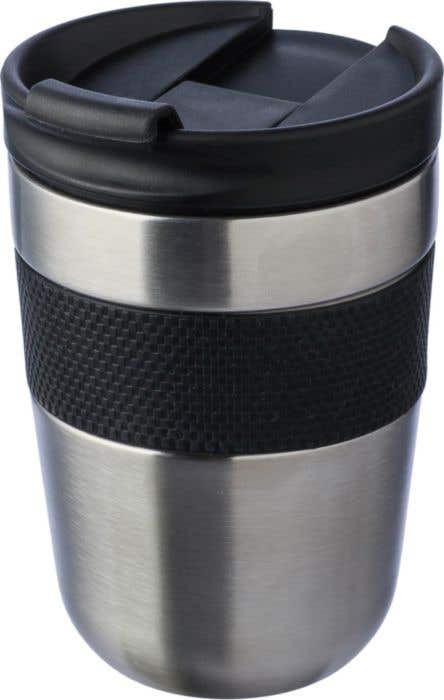 Drinking mug Keith | Stainless steel | 300 ml | Silicone grip